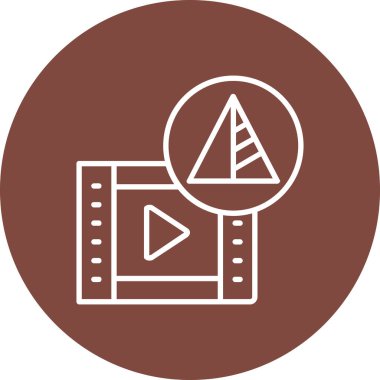 Basit vektör simgesi, uydunun çizimi