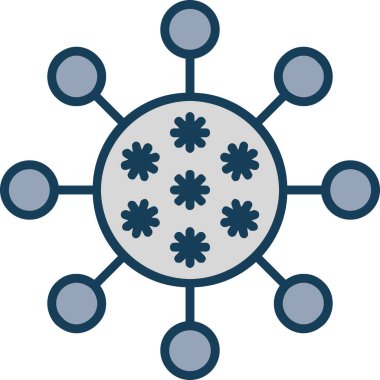 küresel ağ simgesi. düz tasarım biçimi