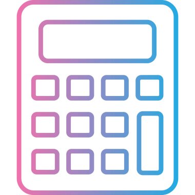 hesap makinesi simgesi vektör illüstrasyonu