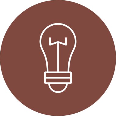 Moda Biçimli Ampul Simgesi İzole Arkaplan