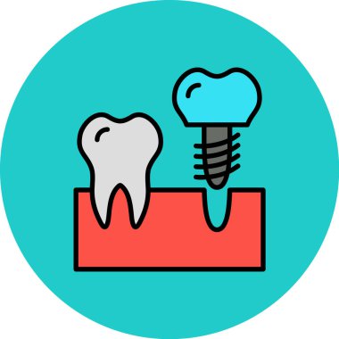 vektör diş simgesi illüstrasyonu