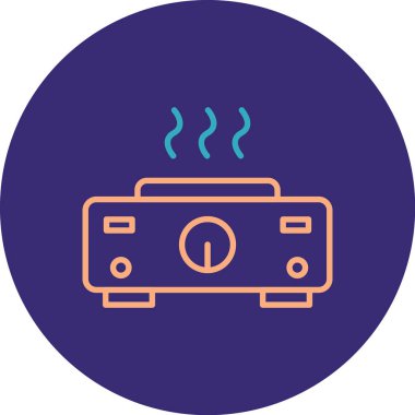 Benzin istasyonu. Basit resimleme