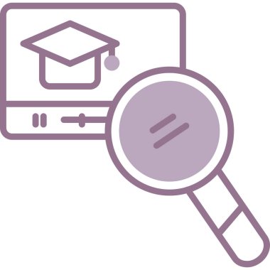 Eğitim simgesi vektör illüstrasyonu