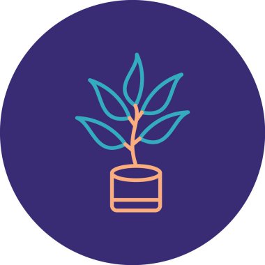 Bitkinin vektör illüstrasyonu