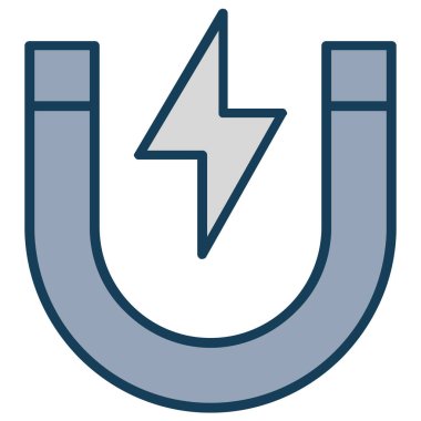 Elektrik. Web simgesi basit illüstrasyon