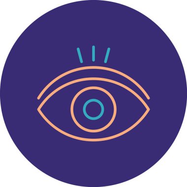 Göz simgesi vektör illüstrasyonu