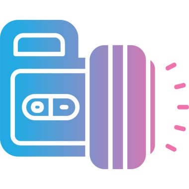 Bir çantanın vektör illüstrasyonu