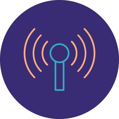 Wi-Fi simgesinin vektör illüstrasyonu