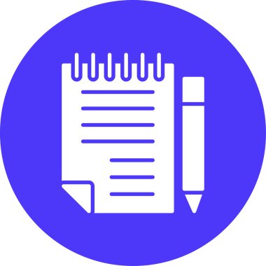 Kalem. Web simgesi basit illüstrasyon