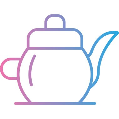 Çay. Web simgesi basit illüstrasyon