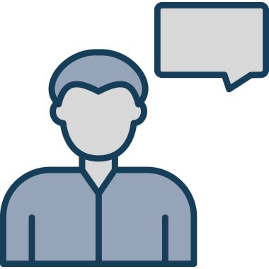 avatar. Web simgesi basit illüstrasyon