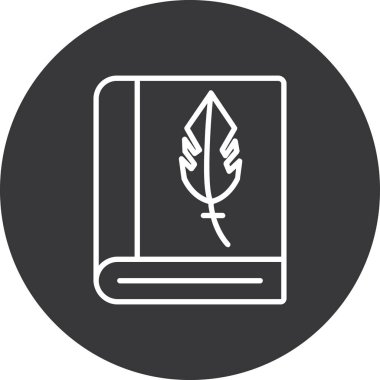 kitap simgesi vektör illüstrasyonu