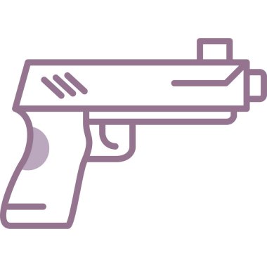 silah vektör simgesi modern basit vektör illüstrasyonu