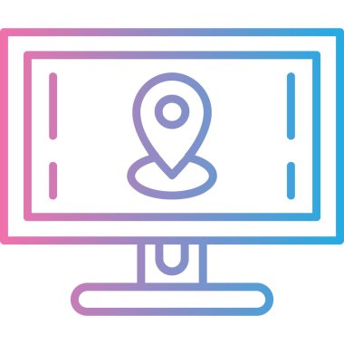 Harita yeri. Basit tasarım