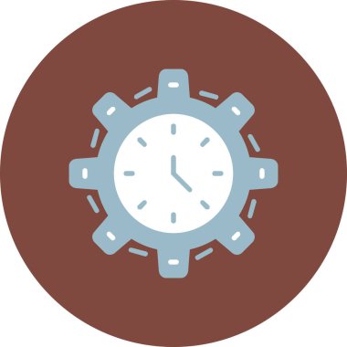 Zaman simgesi vektör illüstrasyonu