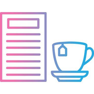 Kahve. Web simgesi basit illüstrasyon