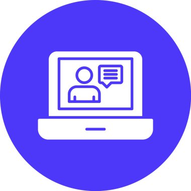 İnternet sohbeti. Basit resimleme