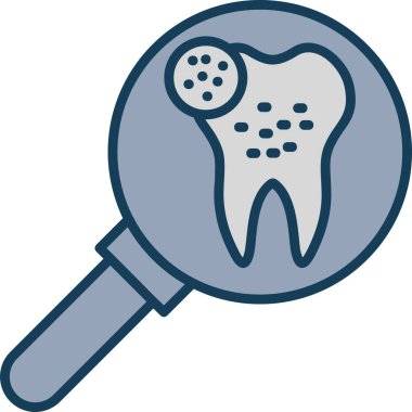 diş hekimi diş simge vektör çizim