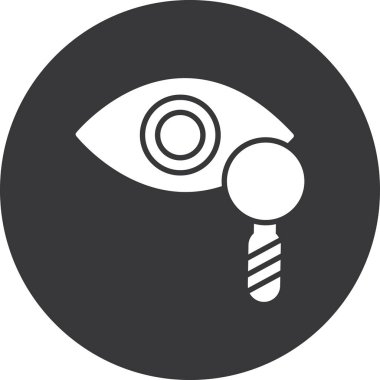 vizyon ikonu vektör illüstrasyonu