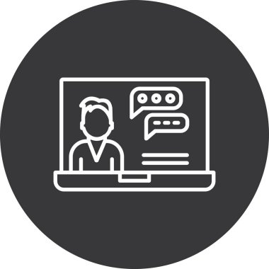 çevrimiçi web pazarlama simgesi, vektör illüstrasyonu