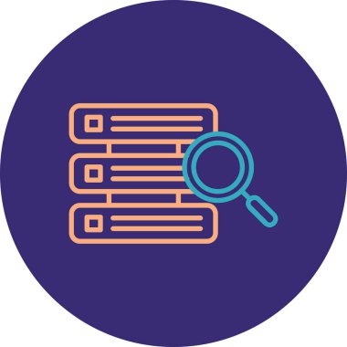 Ara. Web simgesi basit illüstrasyon