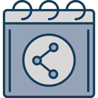 Takvim. Web simgesi basit illüstrasyon