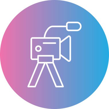 Bir film simgesinin vektör illüstrasyonu