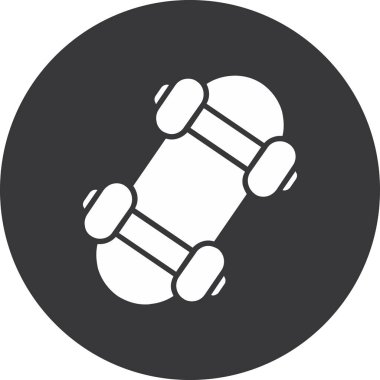 araba servisi simgesi, basit vektör illüstrasyonu