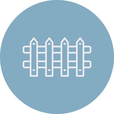 çit simgesi vektör illüstrasyonu