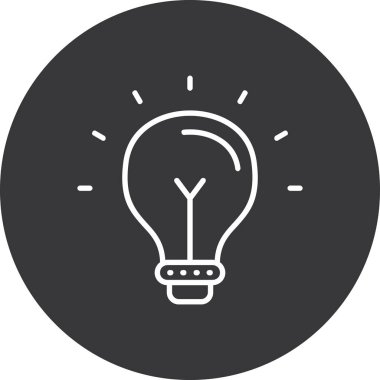 Fikir simgesi vektör illüstrasyonu