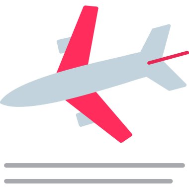 düzlem simgesi, vektör illüstrasyonu