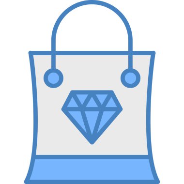 Çanta. Web simgesi basit illüstrasyon