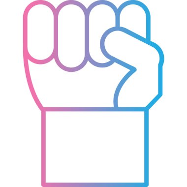 yumruk yumruk el simgesi