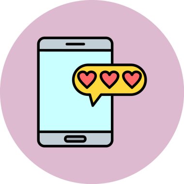 Kalp simgesi ile Smartphone