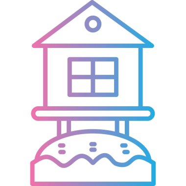 Yapı simgesinin vektör illüstrasyonu