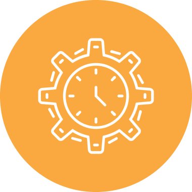 Saat simgesi vektör illüstrasyonu