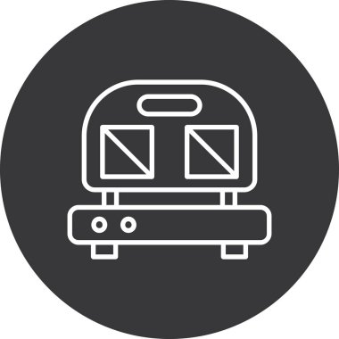 tren simgesi vektör illüstrasyonu