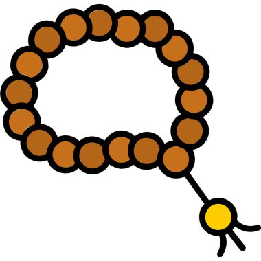 Kolye. Web simgesi basit illüstrasyon