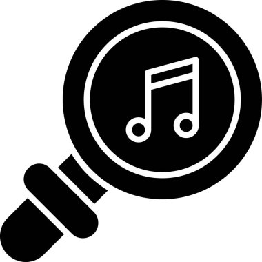Müzik. Web simgesi basit tasarım