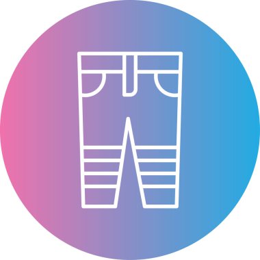 Pantolon simgesinin vektör illüstrasyonu