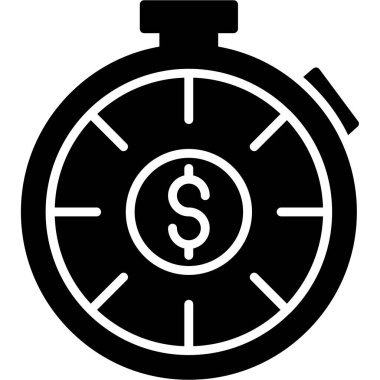 Saat simgesi vektör illüstrasyonu