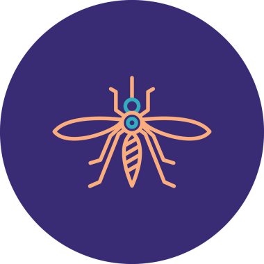 Böcek simgesinin vektör illüstrasyonu