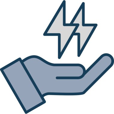 elektrik el vektör simgesi - taslak biçimi