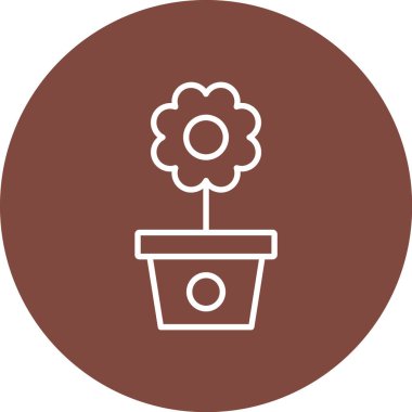 çiçek vektör simgesi modern basit tasarım illüstrasyonu