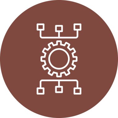 Dişliler. Web simgesi basit illüstrasyon