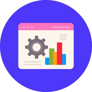 veri analiz simgesi. vektör illüstrasyonu