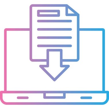 İndir. Web simgesi basit illüstrasyon