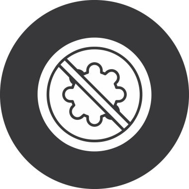 Moda Biçimli Ayırılmış Arkaplanda Simgeyi Durdur