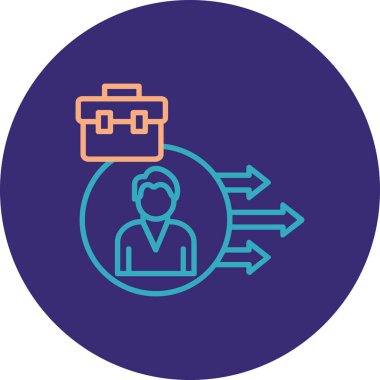 Bir insan simgesinin vektör illüstrasyonu