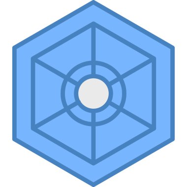 Kristal Top simgesi, vektör illüstrasyonu